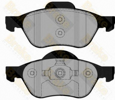BRAKE ENGINEERING pa1844 -  Комплект тормозных колодок, дисковый тормоз